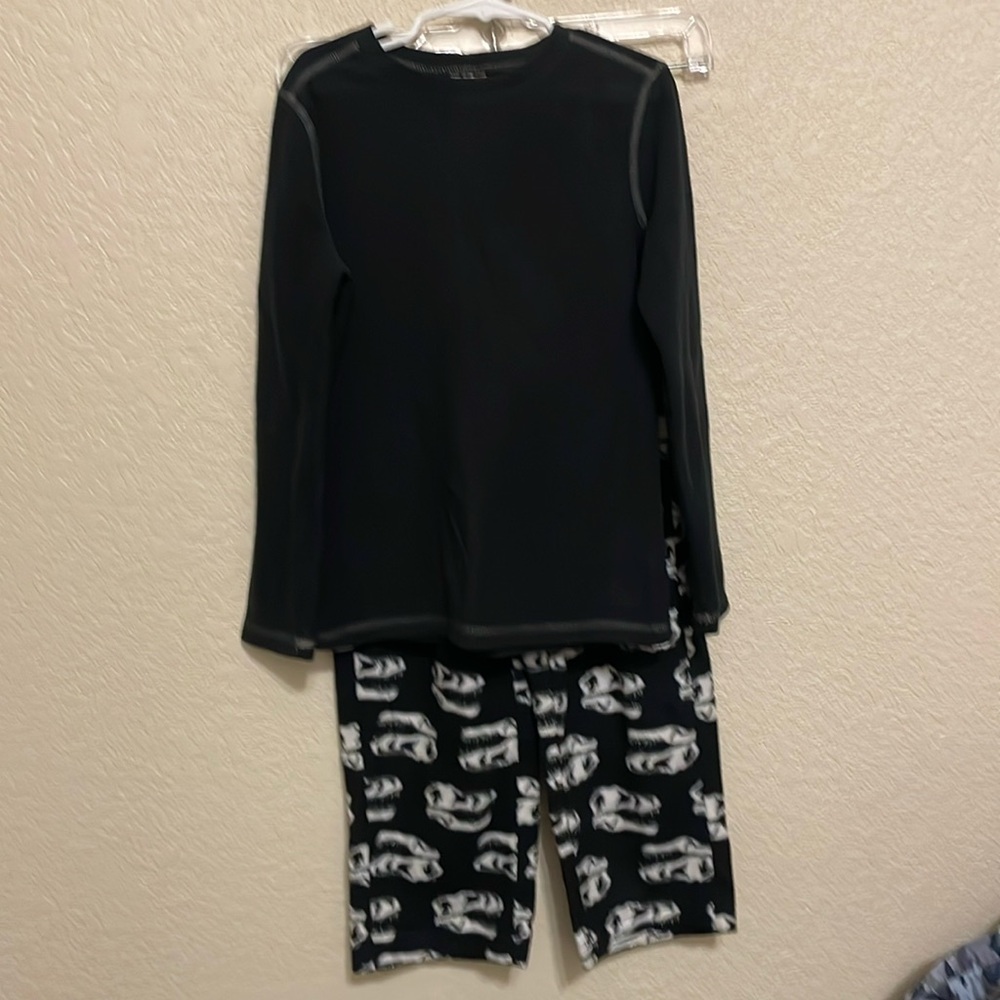 Boys size 8 PJs. Top is REI, bottom is Urban Pipeline.